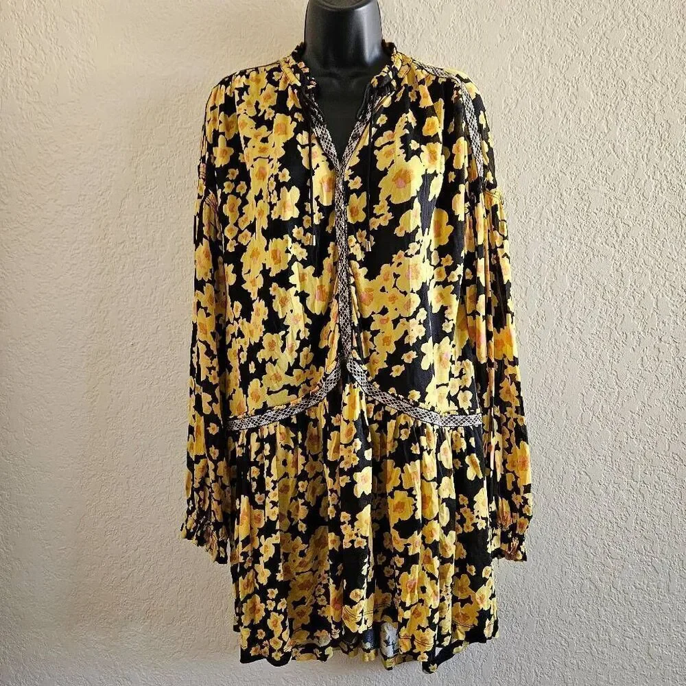 Free People Love Letter Tunic Mini Dress